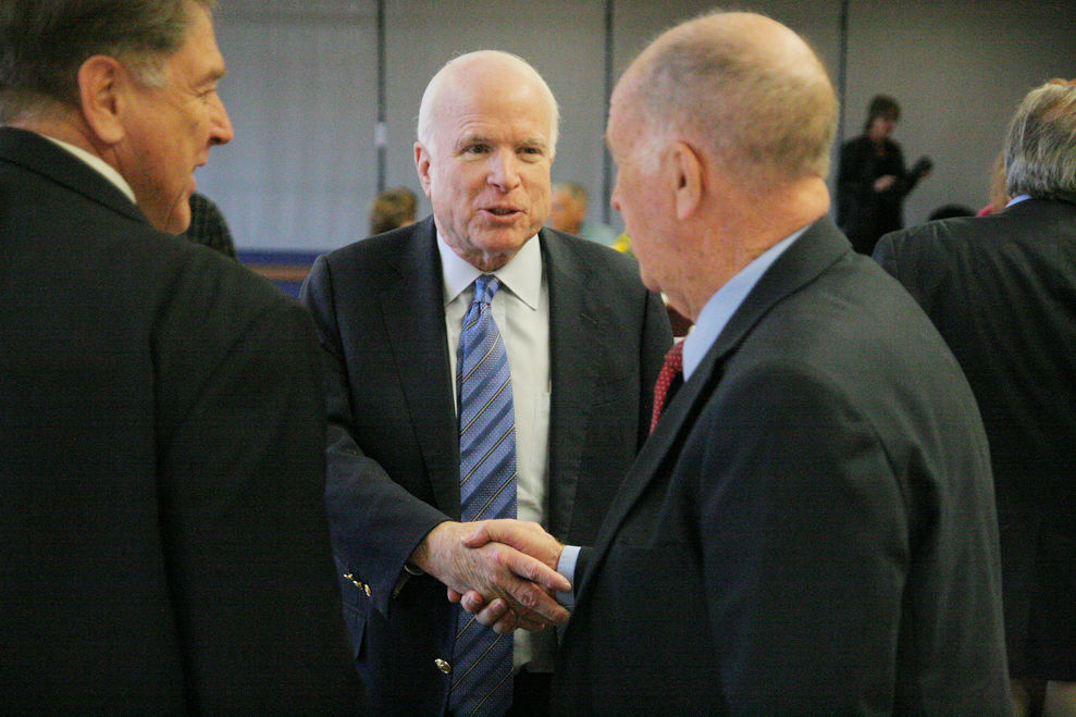 McCain visits Thatcher